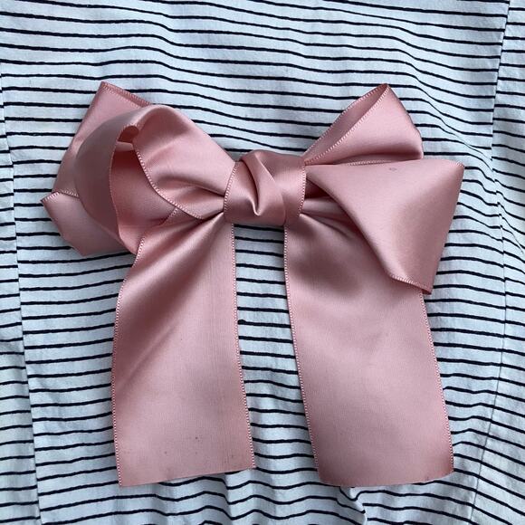 Pink satin bow, balletcore girly coquette cottage lolita nymphette angel - Picture 1 of 6